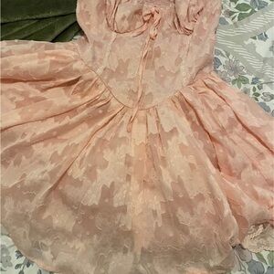 pink mini skater dress size L